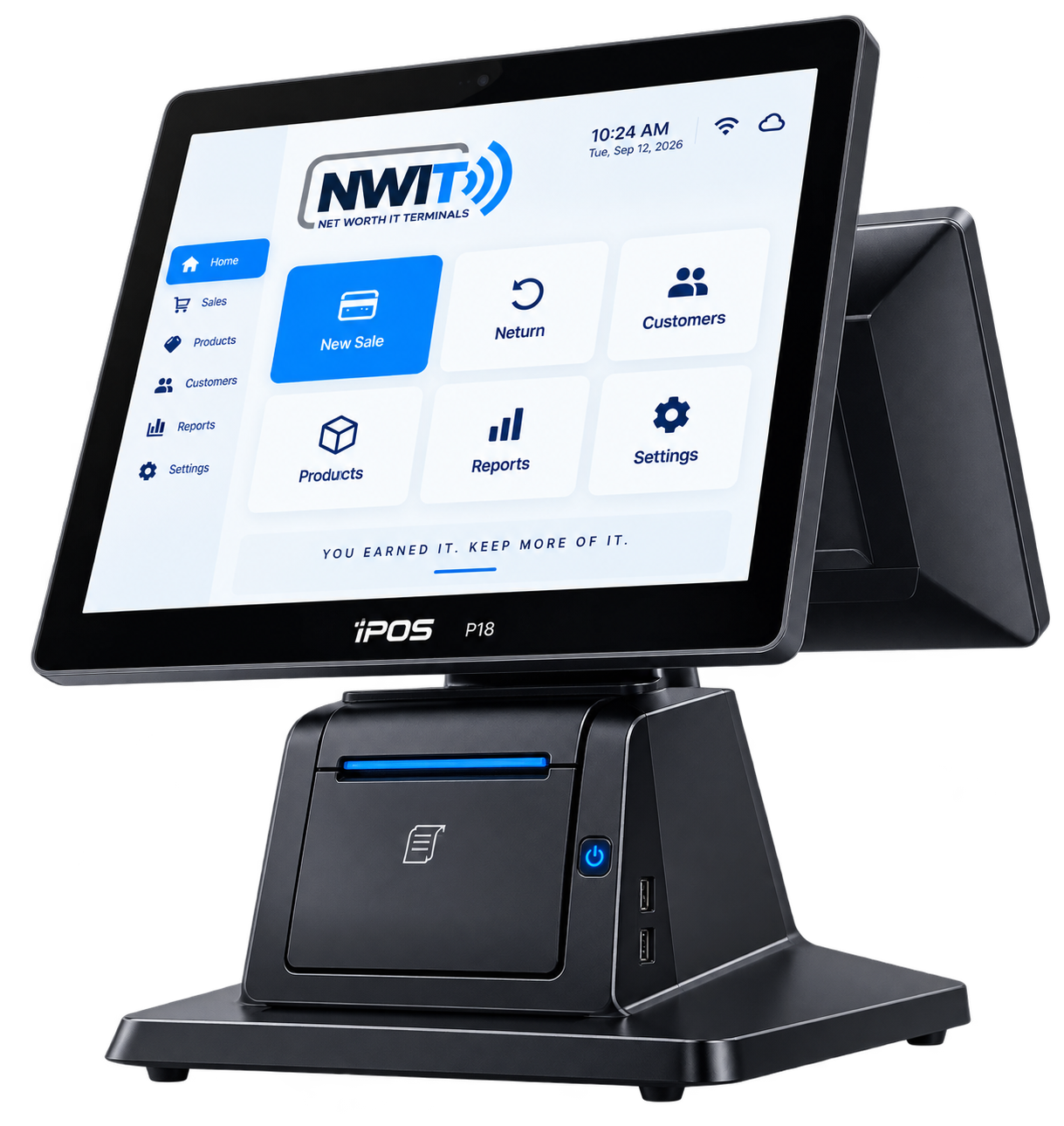 Touchscreen point-of-sale system